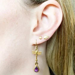 Amethyst Tellurian Gem Earrings