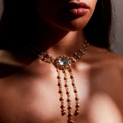 Aquamarine & Diamond Sophie Necklace
