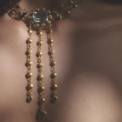 Aquamarine & Diamond Sophie Necklace