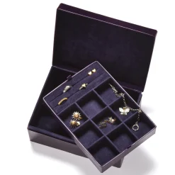 Aubergine Leather Jewel Box