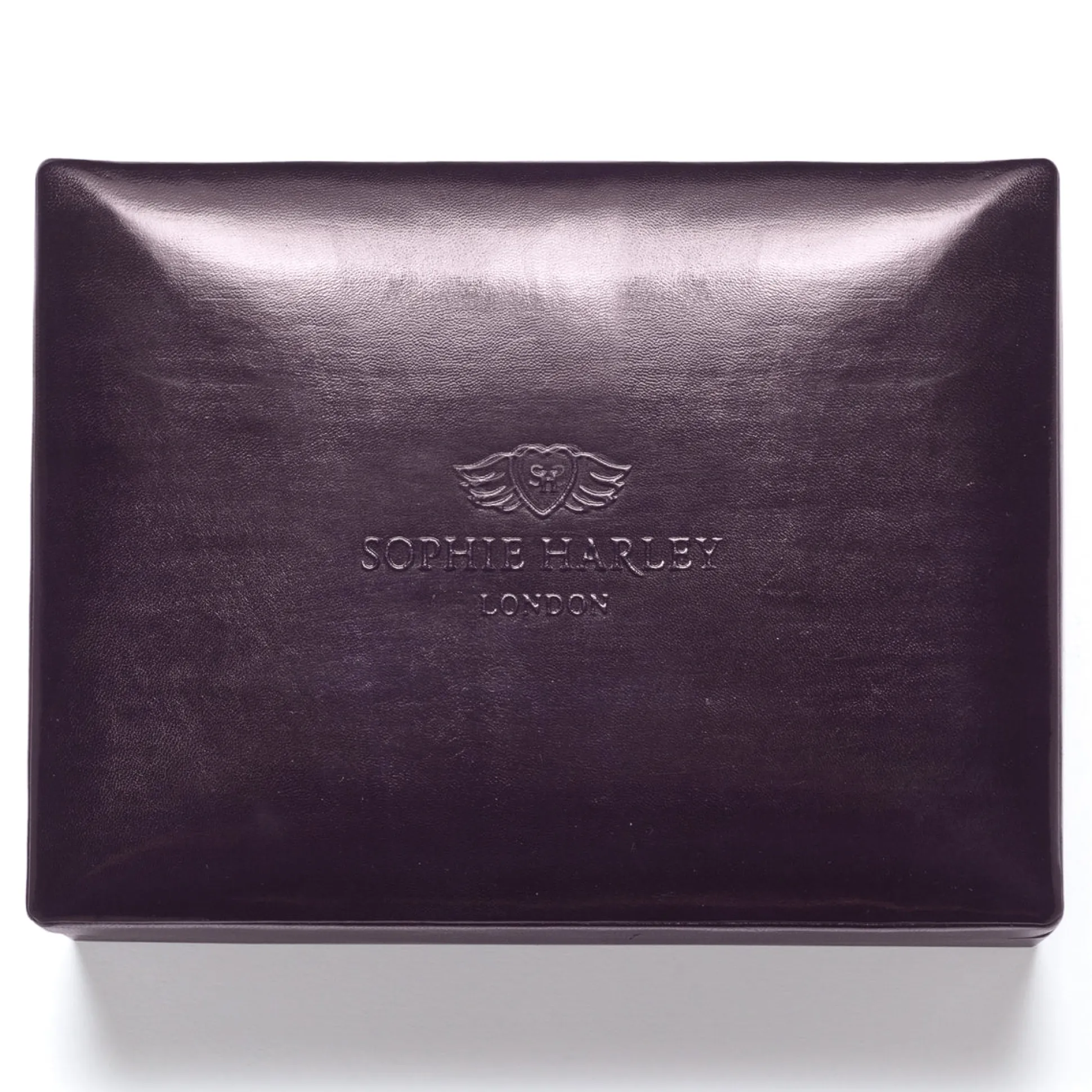 Aubergine Leather Jewel Box
