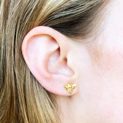 Baby Bee Stud Earrings