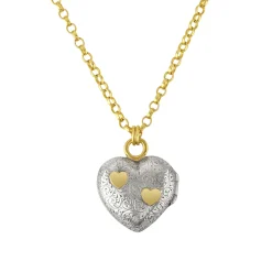 Blue Sapphire Love Locket Necklace