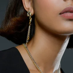 Chain Drop Loveknot Earrings | Algerian Loveknot | Sophie Harley