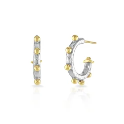 Chubby Bobble Hoop Earrings