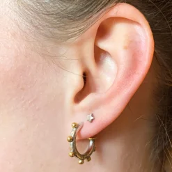Chubby Bobble Hoop Earrings