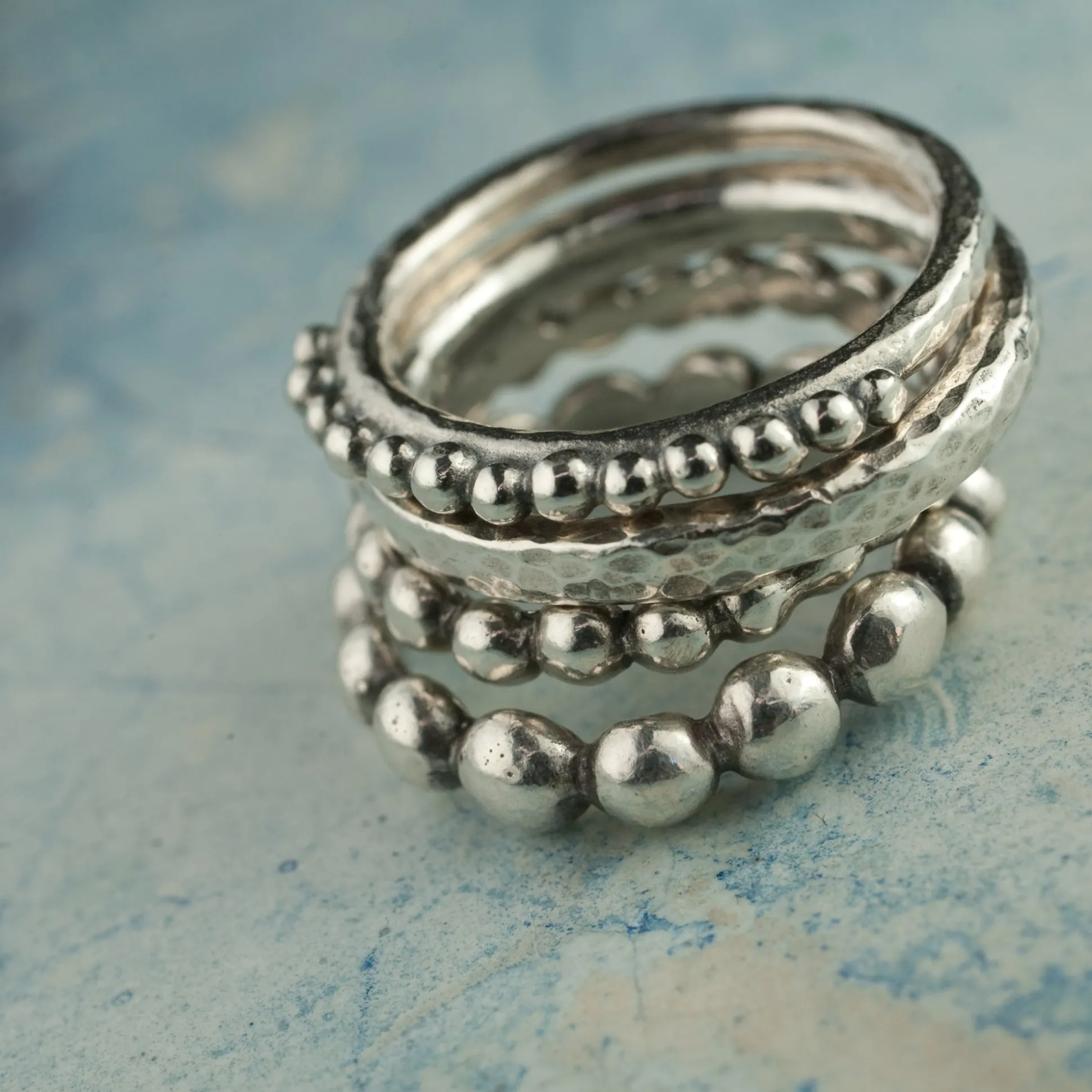 Chubby Hammered Ring
