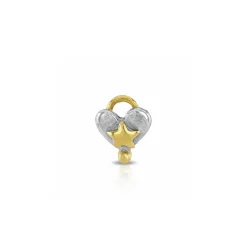 Chubby Heart With Layered Star Charm