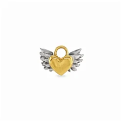 Chubby Winged Heart Charm