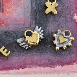 Chubby Winged Heart Charm