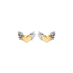 Chubby Winged Heart Earrings | Cult Classics | Sophie Harley London