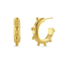 Chunky Bobble Hoop Earrings