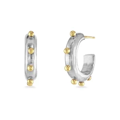 Chunky Bobble Hoop Earrings