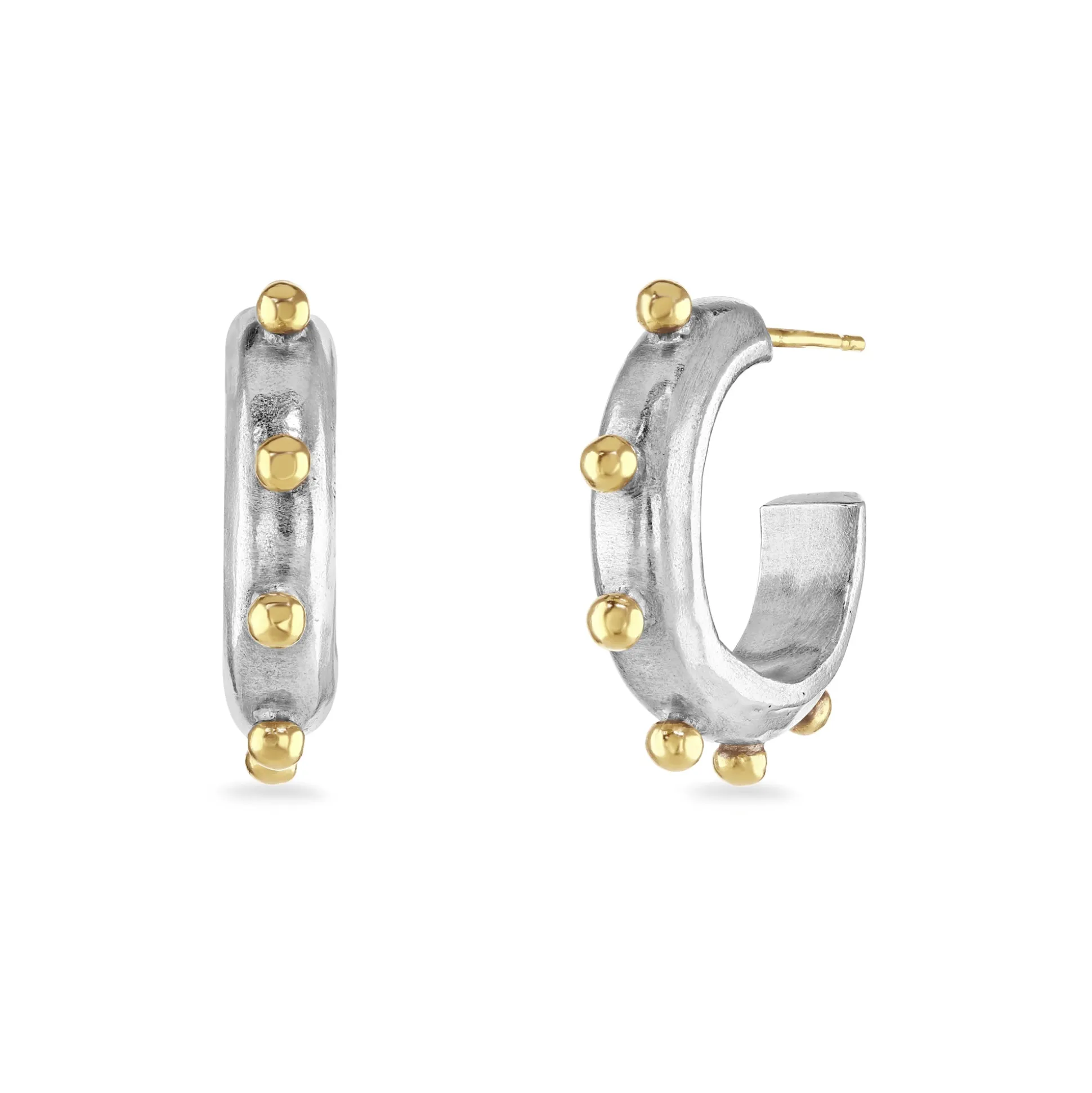 Chunky Bobble Hoop Earrings