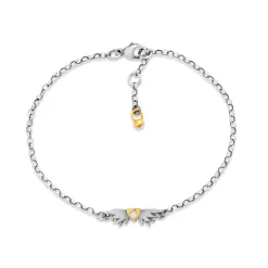 Classic Diamond Winged Heart Bracelet