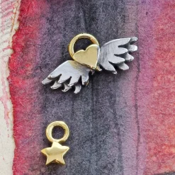 Classic Winged Heart Charm