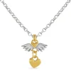 Classic Winged Heart Drop Necklace