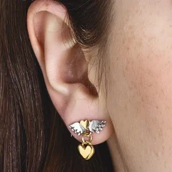 Classic Winged Heart Drop Earrings | Cult Classics | Sophie Harley