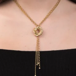 18ct Gold Algerian Love Knot Necklace | Sophie Harley London