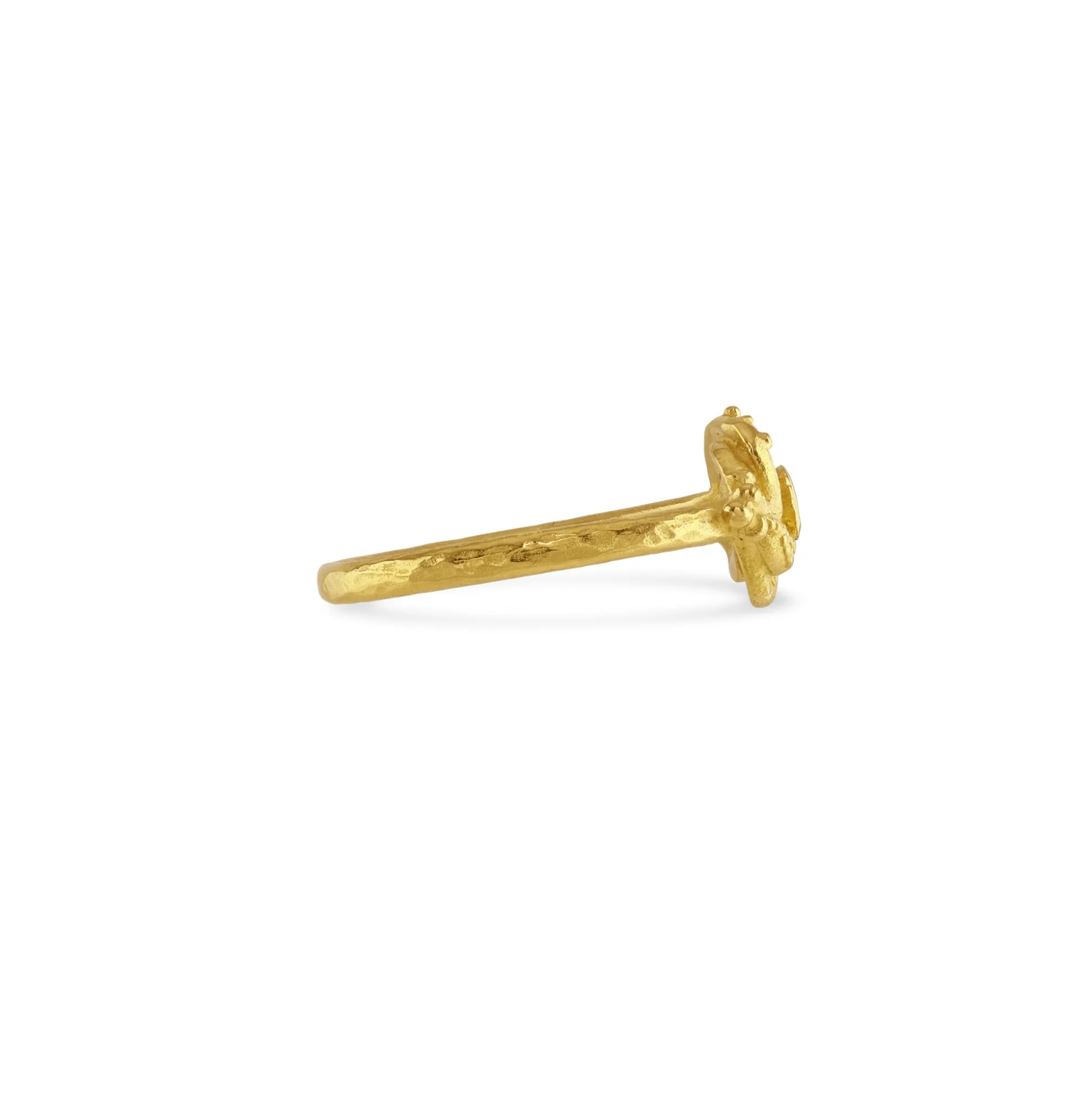18ct Gold & Diamond Tiny Algerian Loveknot Ring