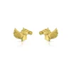18ct Gold Pegasus Stud Earrings