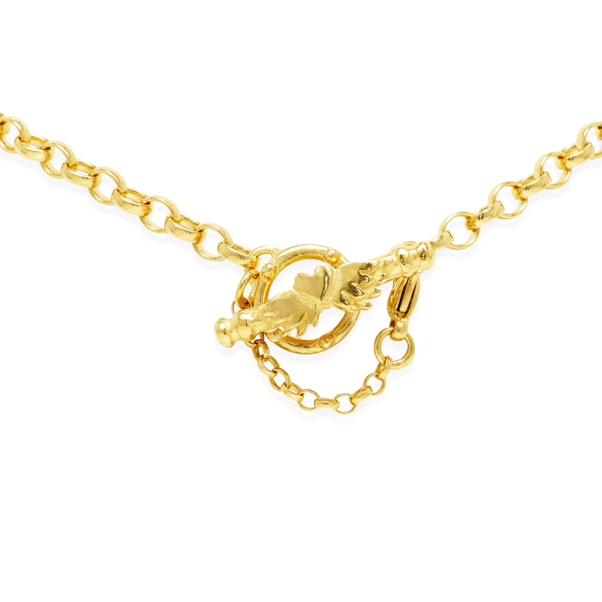 18ct Solid Gold Medium Oval Belcher Chain