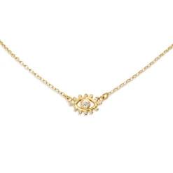 Diamond Eye Amulet Necklace