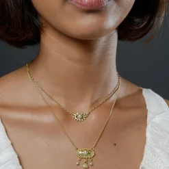 Diamond Eye Amulet Necklace