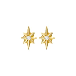 Diamond North Star Stud Earrings