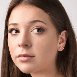 Diamond North Star Stud Earrings