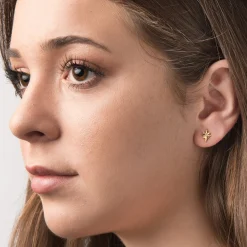 Diamond North Star Stud Earrings
