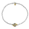 Diamond Set Tiny Algerian Loveknot Fine Bracelet