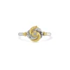 Diamond Set Tiny Algerian Loveknot Ring