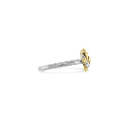 Diamond Set Tiny Algerian Loveknot Ring