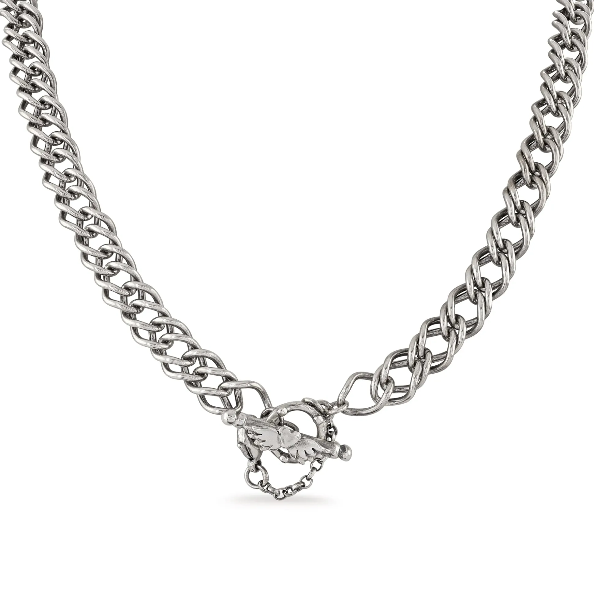 Double French Curb Necklace