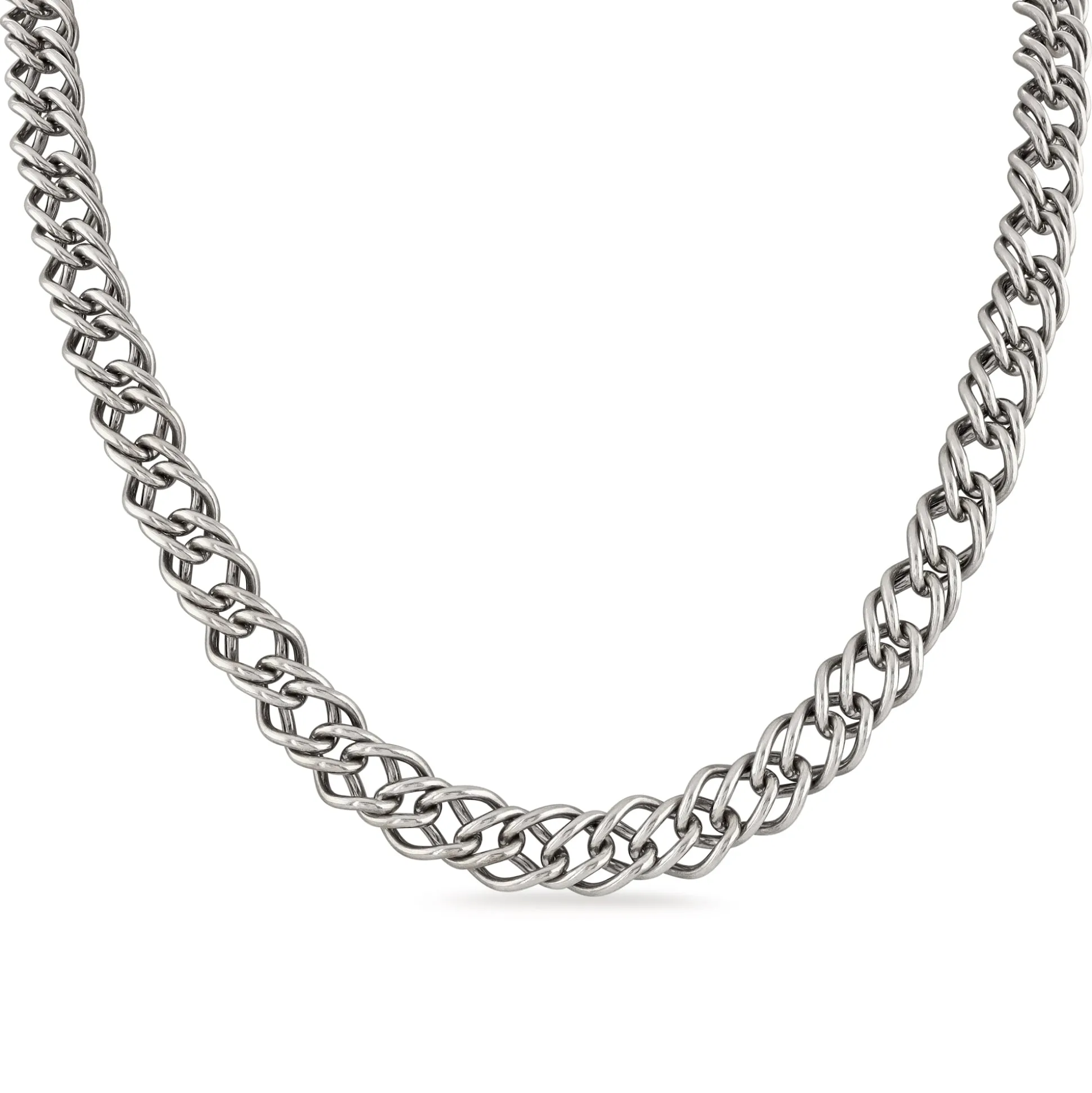 Double French Curb Necklace