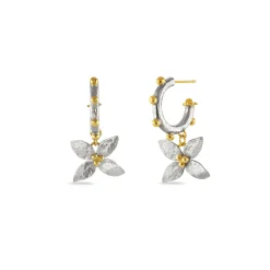 Floris Chubby Bobble Hoop Earrings