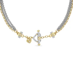 Gold & Diamond Algerian Loveknot Necklace