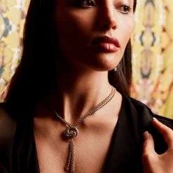 Gold & Diamond Algerian Loveknot Necklace