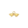 Gold & Diamond Classic Winged Heart Charm