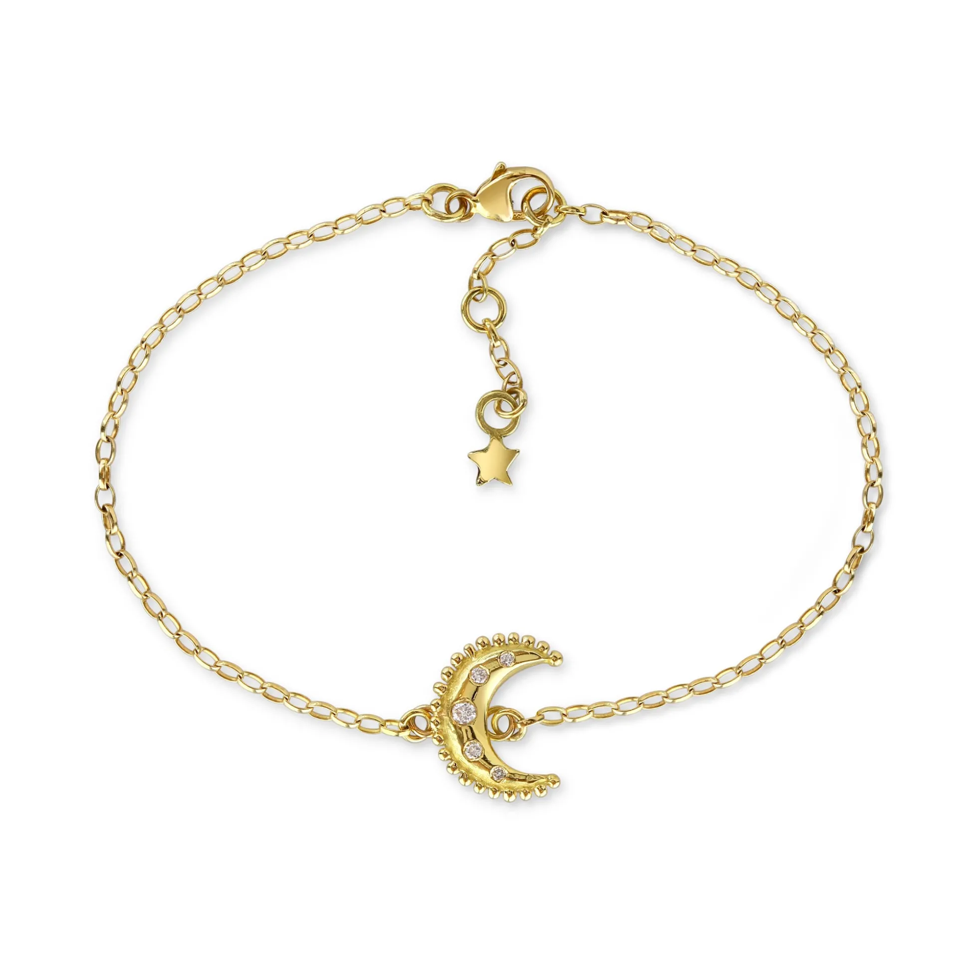 Gold & Diamond Luna Bracelet