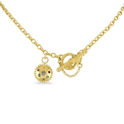 Gold & Diamond Pod Charm Necklace