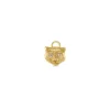 Gold & Diamond Snow Leopard Charm
