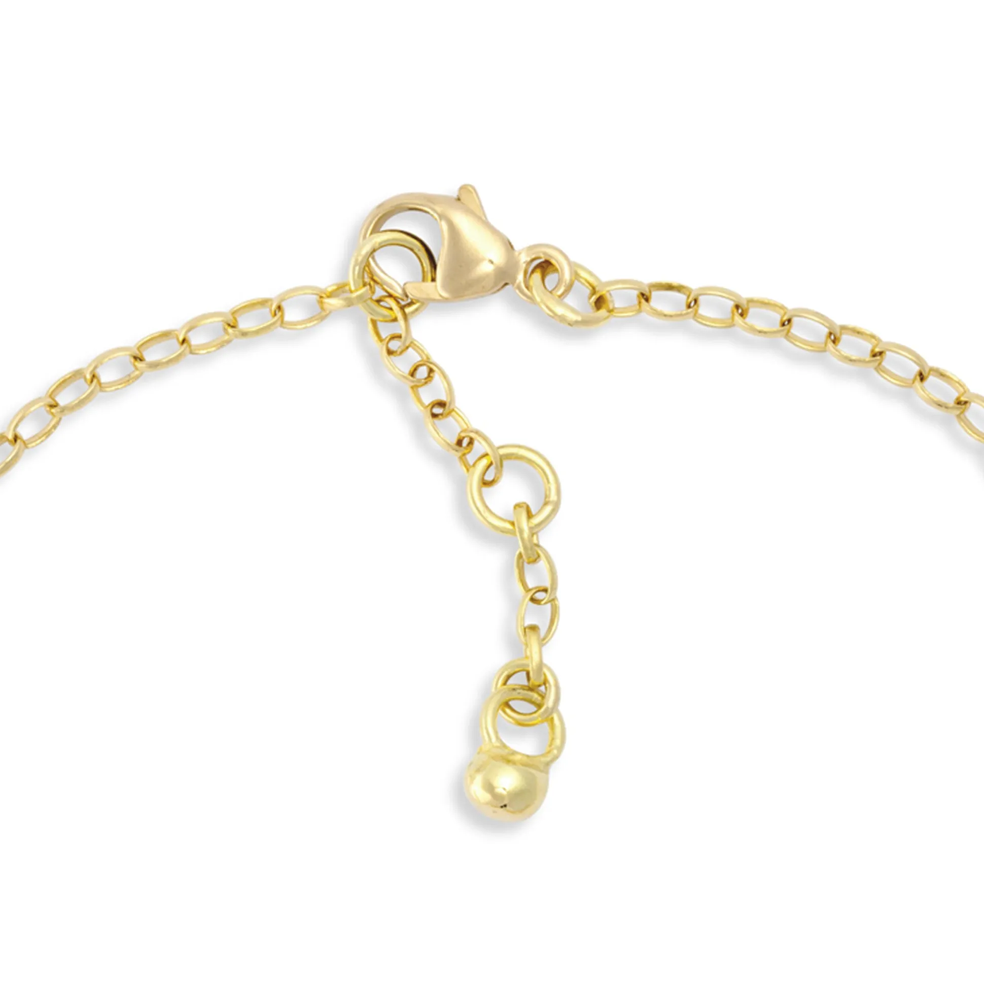 Gold & Diamond Tiny Algerian Loveknot Necklace