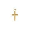 Gold & Diamond Tiny Cross Charm