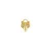 Gold & Diamond Wolf Charm