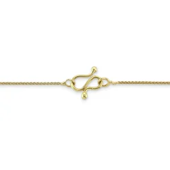 Gold, Diamond & Aquamarine Kissing Seahorse Necklace