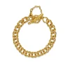 Gold Plated Double French Curb Bracelet
