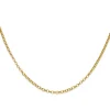 Gold Plated Fine Oval Belcher Chain Necklace