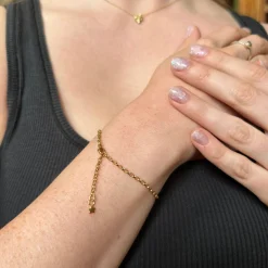 Gold Plated Fine Oval Belcher Bracelet